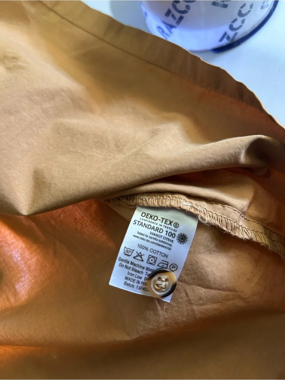 The Simple Folk Girls 5-6 Camel Brown Cotton Button Prairie Dress NWOT